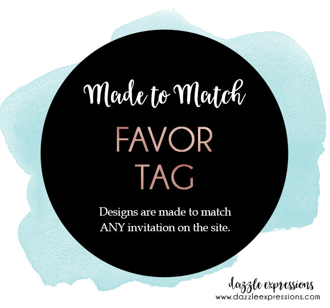 Favor Tags – Dazzle Expressions