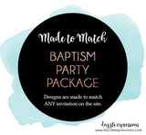 Baptism Party Package