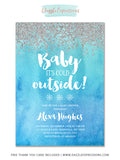 Baby Its Cold Outside Baby Shower Invitation 1 - FREE thank you card