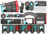 Bowling Chalkboard Party Package - Printable