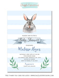 Bunny Rabbit Baby Shower Invitation 2 - FREE thank you card