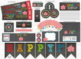 Circus Chalkboard Complete Party Package - Printable