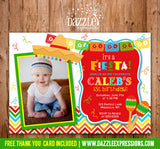 Fiesta Invitation 1 - FREE Thank You Card Included