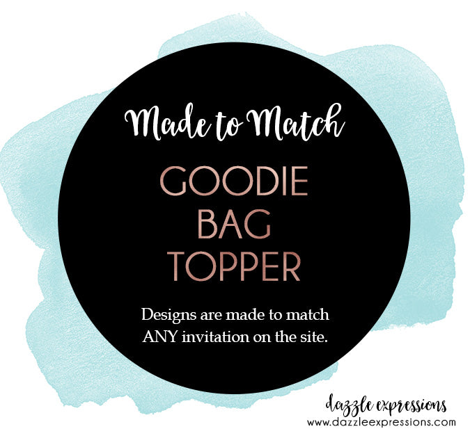Goodie Bag Topper Labels