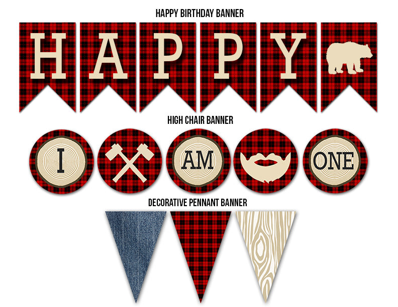 Space Birthday High Chair Banner - Printable PDF - My Party Design