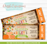 Pumpkin Patch Ticket Invitation 1 - FREE thank you card included