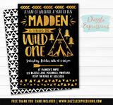 Wild One Invitation 12 - FREE thank you card