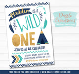 Wild One Invitation 17 - FREE thank you card