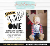 Wild One Invitation 2 - FREE thank you card