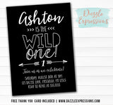 Wild One Invitation 6 - FREE thank you card