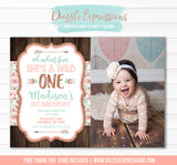 Wild One Invitation 9 - FREE thank you card