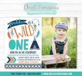 Wild One Invitation 13 - FREE thank you card